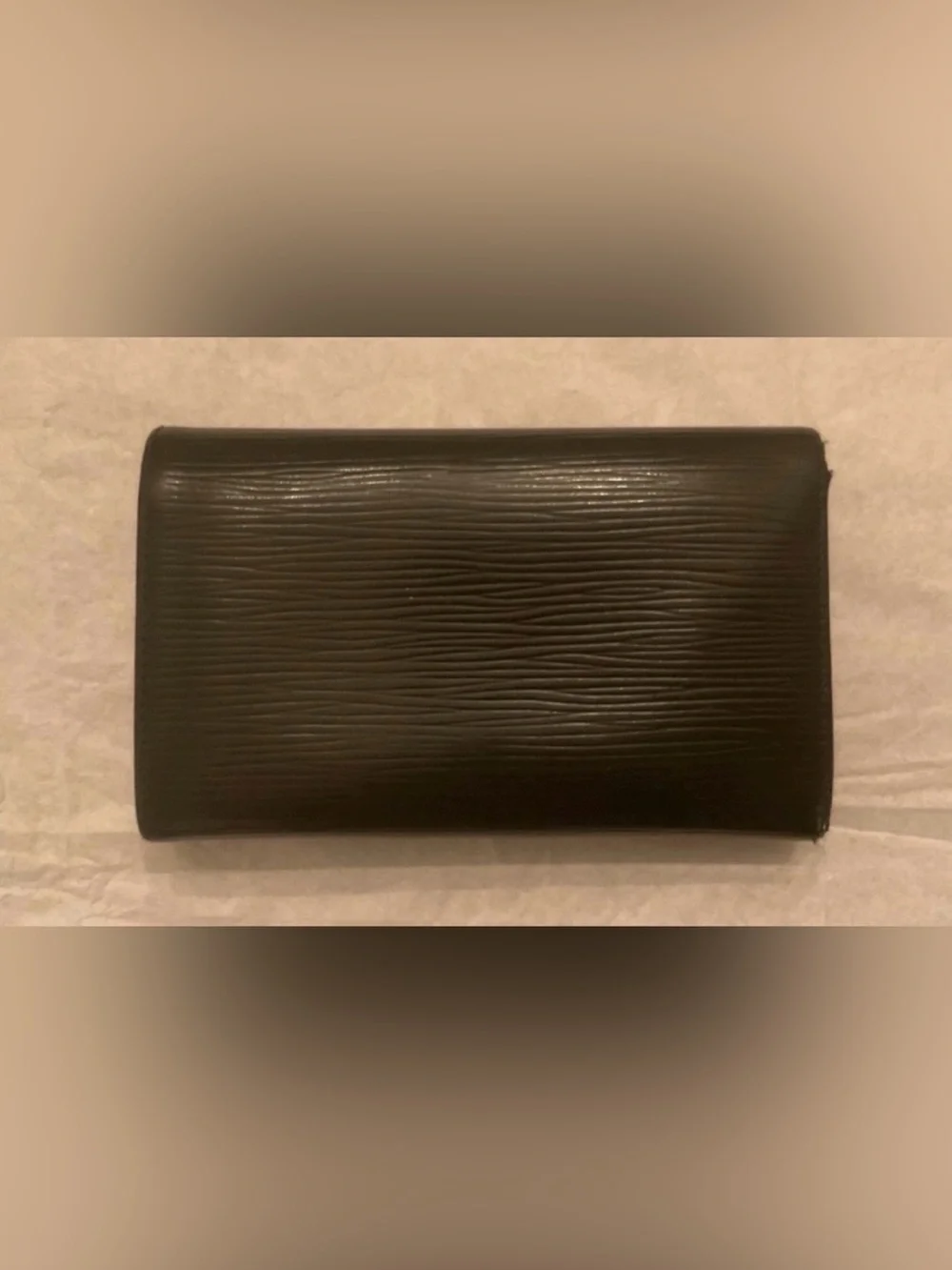 LOUIS VUITTON Alexandra Wallet Black Epi Leather Authenticated 2012 France